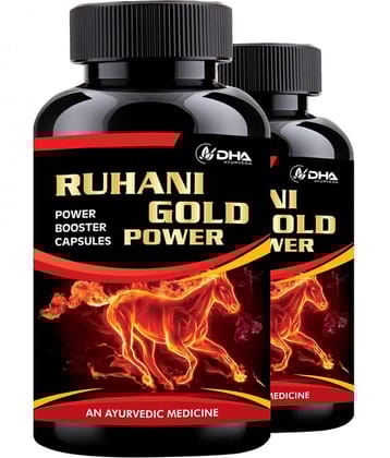 Dha Ayurveda Ruhani Gold Power 1000Mg Herbal Capsule 60 No.S Pack of 2
