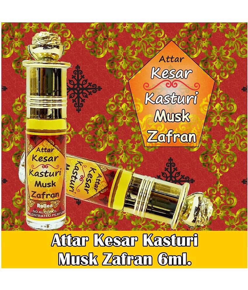 INDRA SUGANDH BHANDAR Attar For Men|Women Kesar Kasturi Best Musk Zafran Combination Long Lasting Fragrance 6ml Rollon Pack