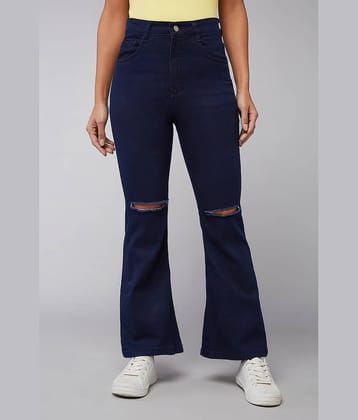 Miss Chase - Blue Denim Bootcut Women's Jeans ( Pack of 1 )