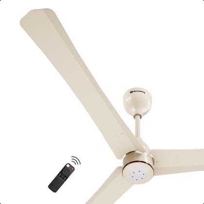 Atomberg Renesa Halo 1400mm BLDC Ceiling Fan with Remote Control & LED Indicators | Seasand Ivory