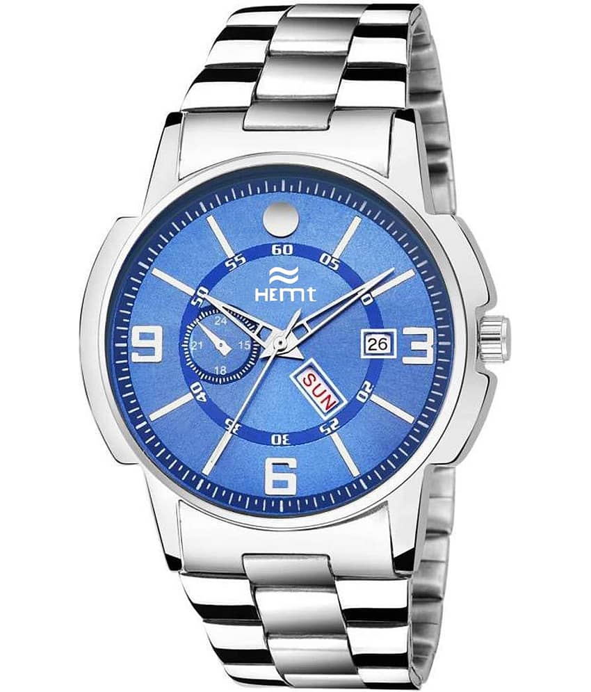 Hemt Silver Stainless Steel Analog Men's Watch