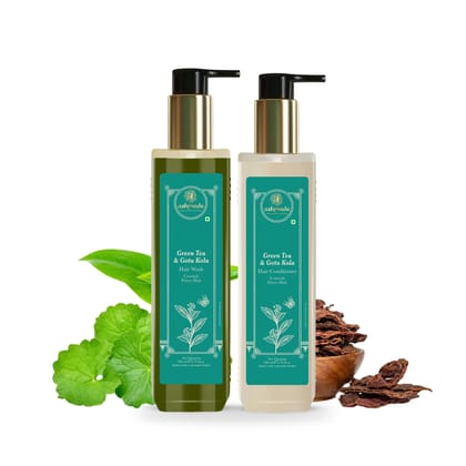 Gotu Kola and Green Tea Hair Wash & Conditioner Combo Gotu Kola and Green Tea Hair Wash & Conditioner Combo