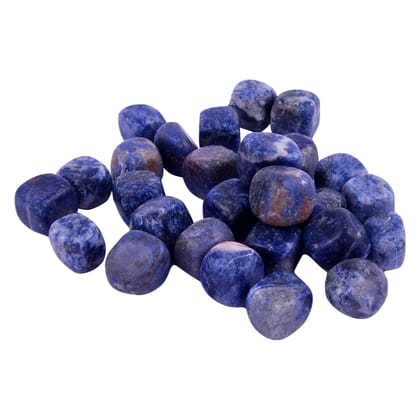 Sodalite Tumble for Reiki Crystal Healing Meditation and Protection(KI_12)  by Krishna Impex