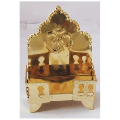Traditional Brass Singhasan Sheet for God Idol | Temple & Home Mandir Use, Height : 6.5 Inch (ZMAS107 C)