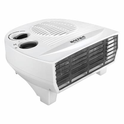 Baltra Feather Dlx BTH-149 (1000W/2000W) Fan Room Heater with Adjustable Thermostat 2 Heat Modes | Winter Heater For Bedroom | Electric Room Heater (ISI certified, 1 Years Warranty, White colour)