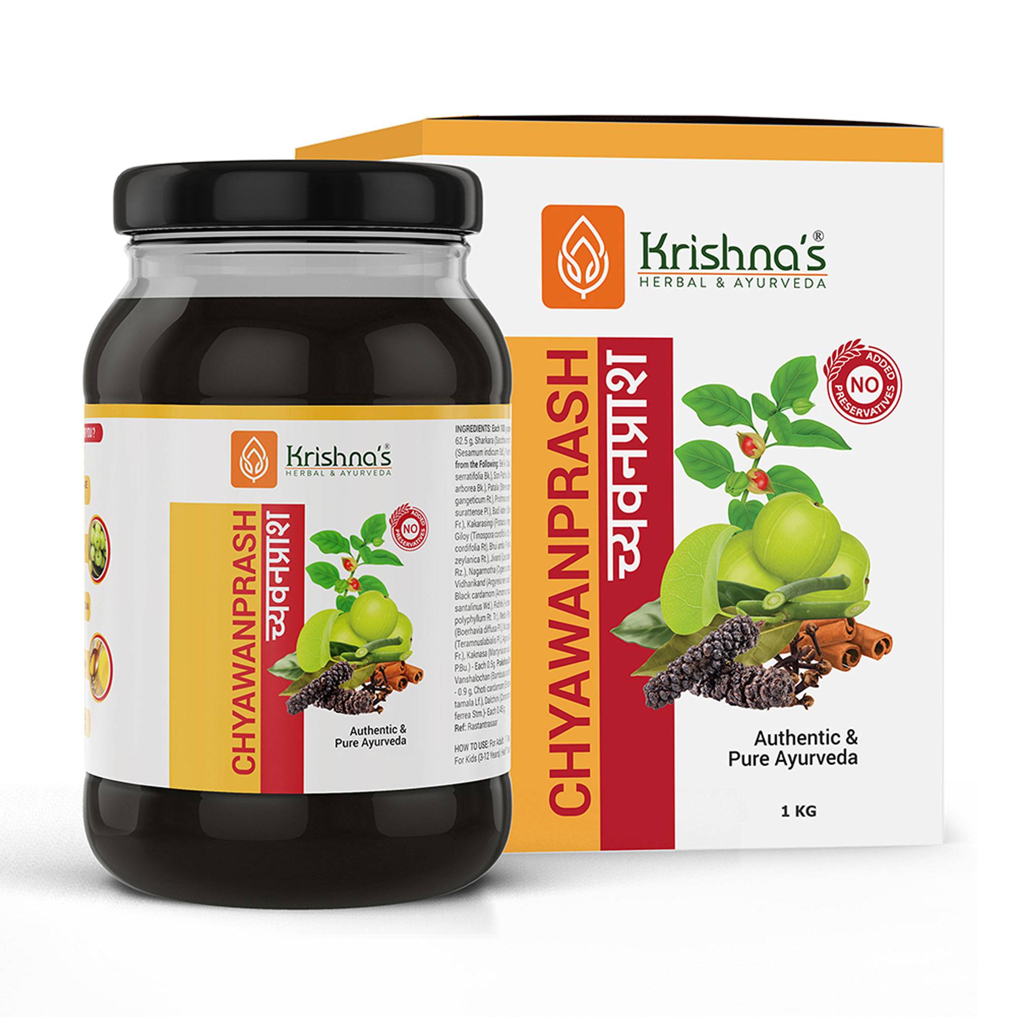 Krishna's Herbal & Ayurveda Chywanprash Preservative Free  1000 g  Pack of 1