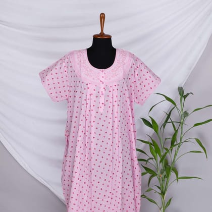 Shandar Rayon Nighty Pleated (Size 2XL)