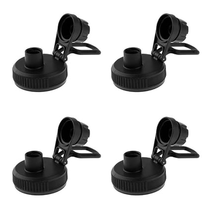 HEAVENGLOW 4 Pack Sports Water Bottle Replacement Lid Cap for Wide Mouth Vacuum Bottle