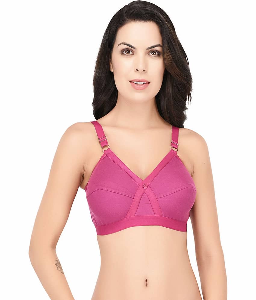 Elina Cotton Non Padded Women's Teenage Bra ( Pink )