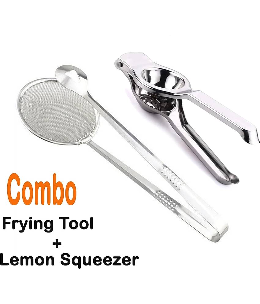 VillWin Combo 2-in-1 Lemon Squeezer with Bottle Opener, versatile kitchen tool with 2In1 Filter Frying Spoon Multi-Functional