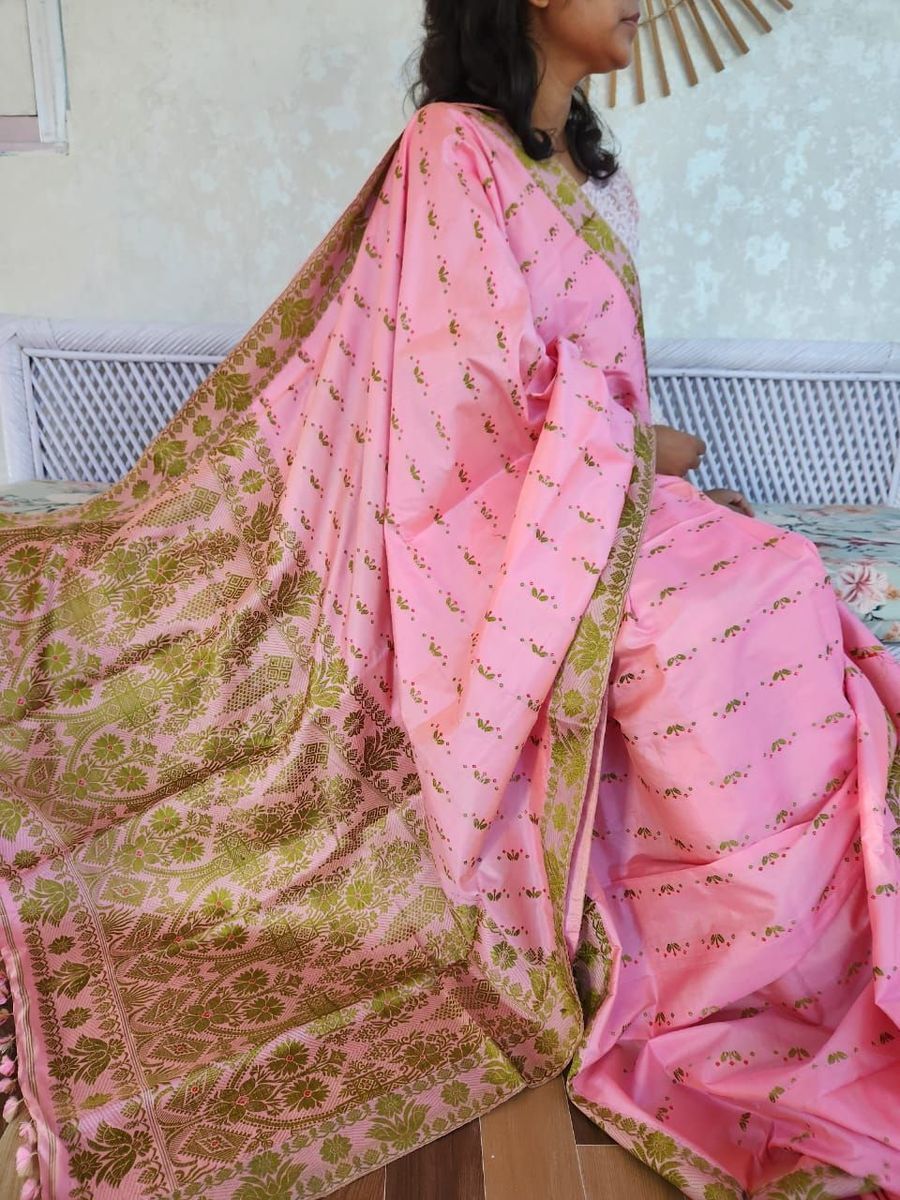 Mulberry Silk/ Assam Paat Silk Saree