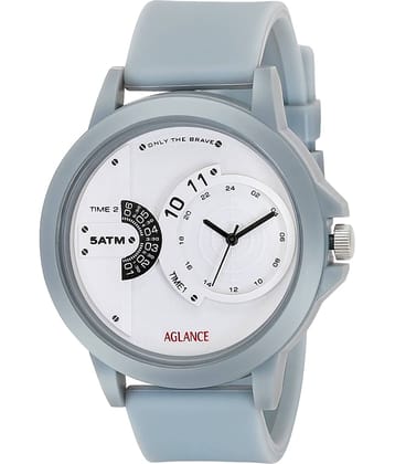 Aglance - Light Grey Silicon Analog Men's Watch