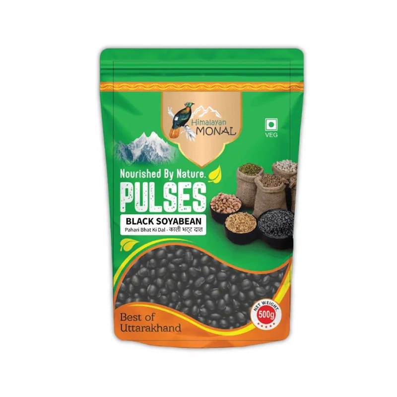 Black Soybeans/ Kali bhatt/ Protein-Packed Super food – 1Kg | by Himalayan Monal