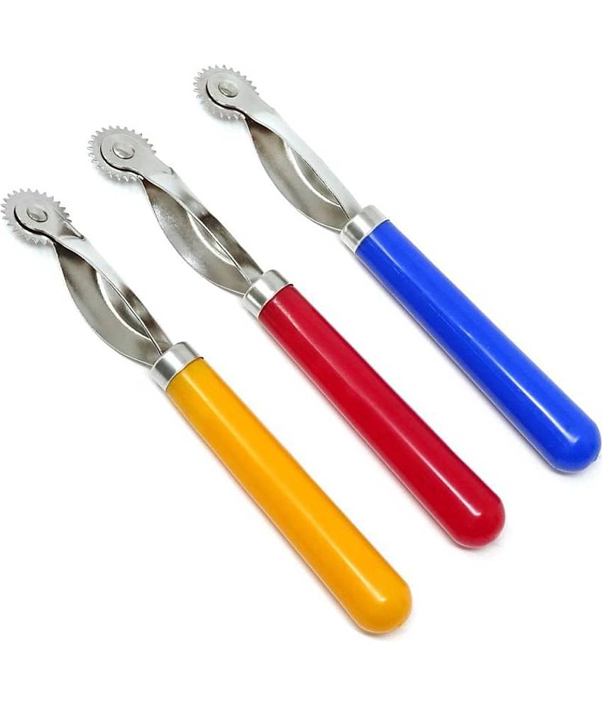 Shree Shyam™ 3 Pcs Sewing Tool Tracing Wheel with Plastic Handle Tailoring, Fashion Designing, Boutique, Stitching, Alteration, Home, Office, Shop