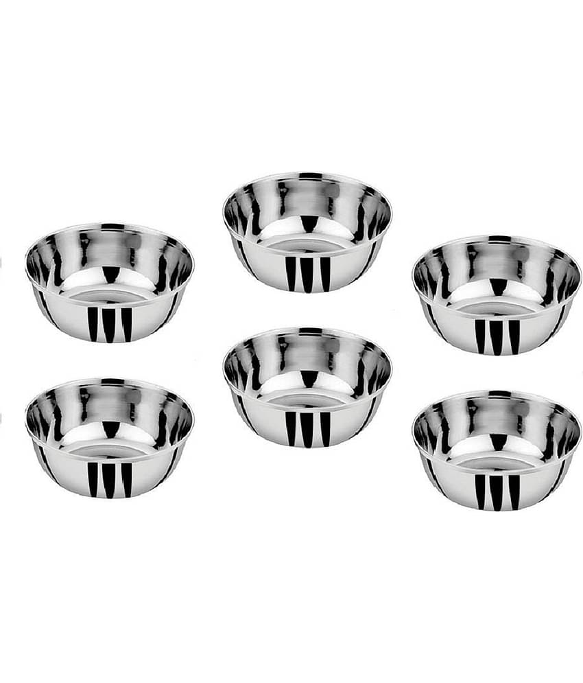 erum - sabzi bowl/katori bowl Steel Serving Bowl 200 mL ( Set of 6 )