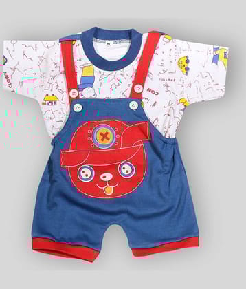 Babeezworld Pack of 1 Unisex for Baby Cotton Dungaree Sets ( Multi )