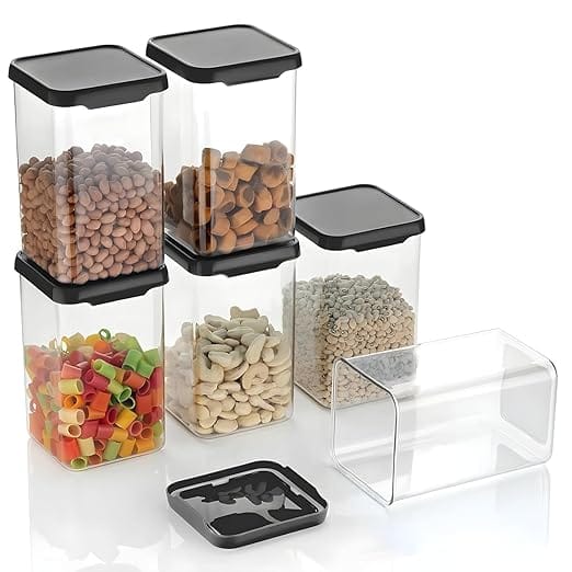 Square Airtight Container BPA-Free Food Storage Jar, Leak-Proof, Stackable Design for Maximum Freshness, Perfect for Kitchen Organization