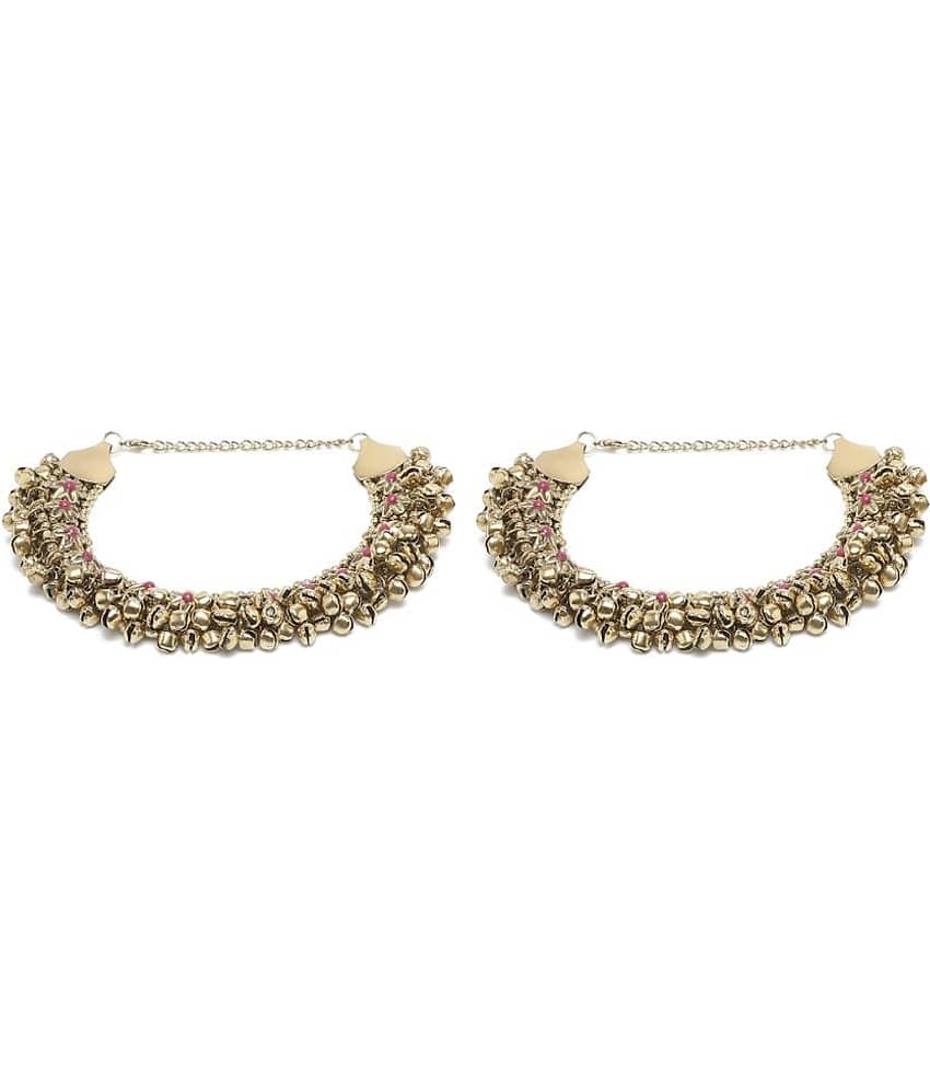 YOUBELLA Gold Anklets ( Pack of 1 )