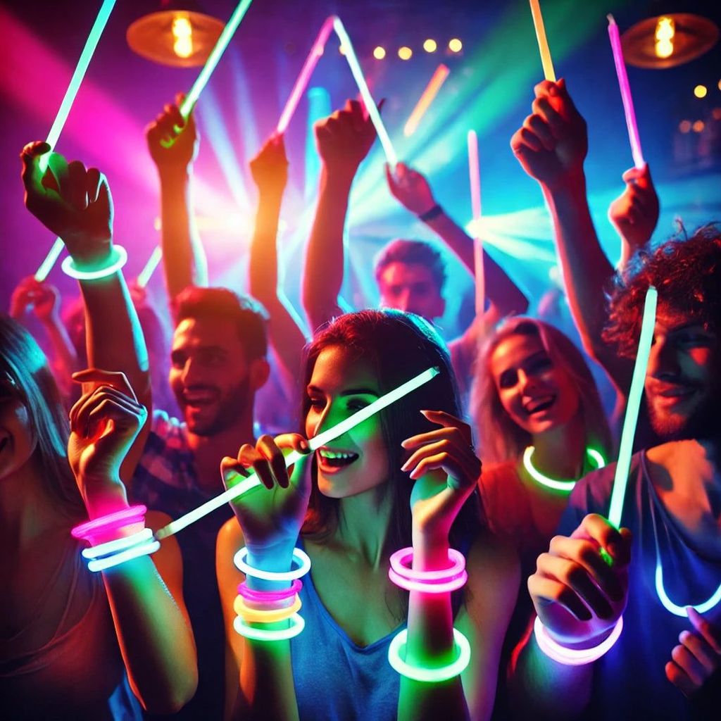 Glow In The Dark Wrist Bands - 50PC - Party and Festive Needs | Buy online on ZillyBuy