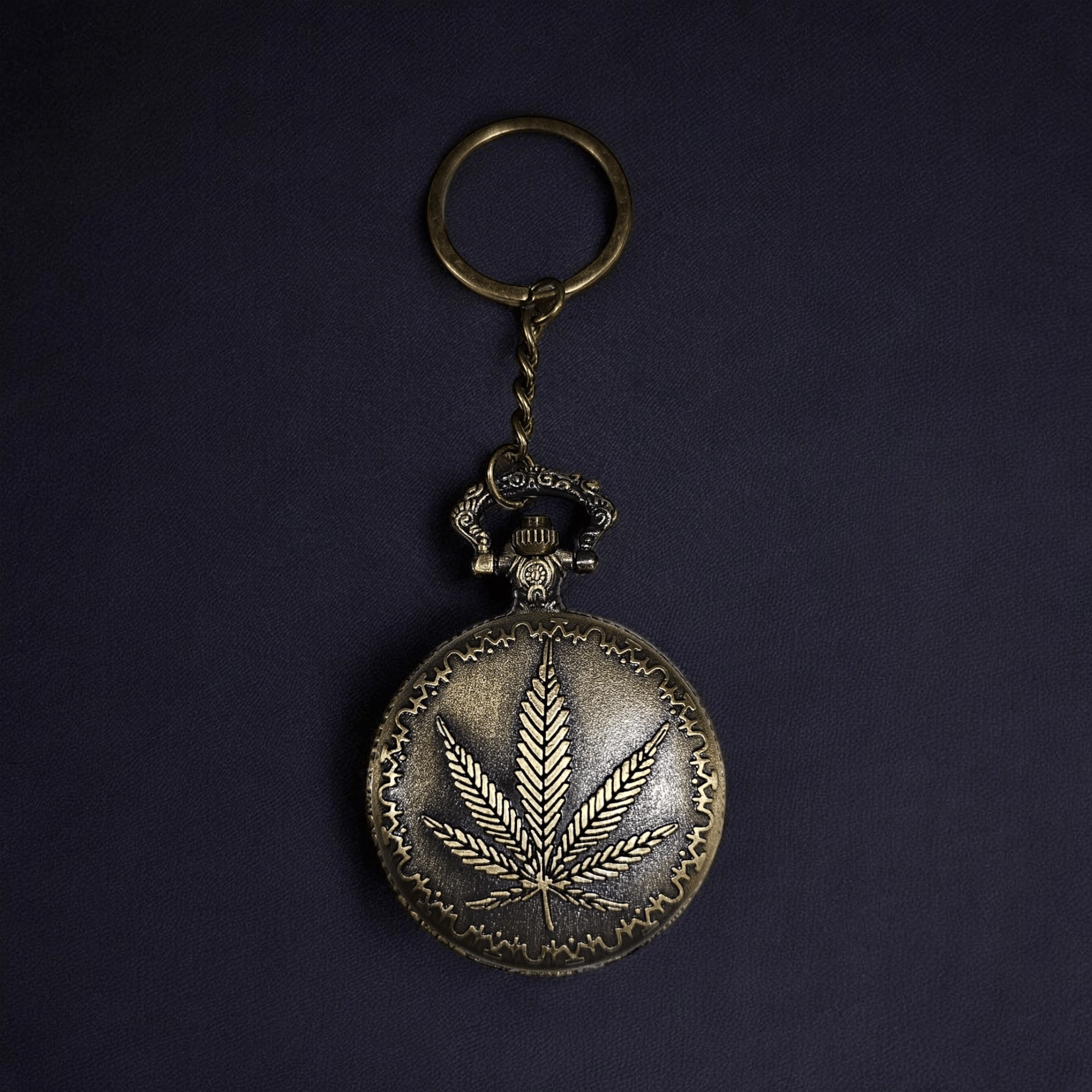 Leaf Engraved Pocket Watch - Unique and Stylish Timepiece