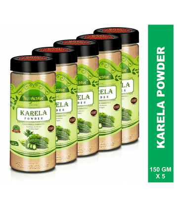 Nutractive Karela ( Bitter Gourd) For Skin Care Powder 750 Gm Pack of 5