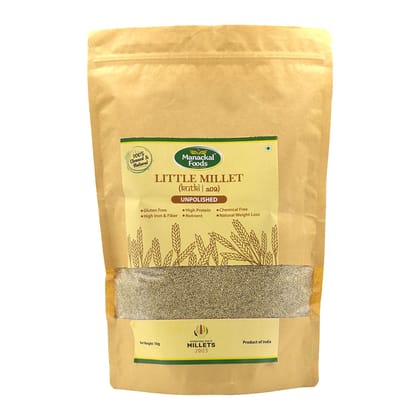 Little Millet Whole Grain 1kg | Natural & Unpolished Gluten-Free Superfood | High Fibre, Protein & Iron | Healthy Millet Rice Alternative