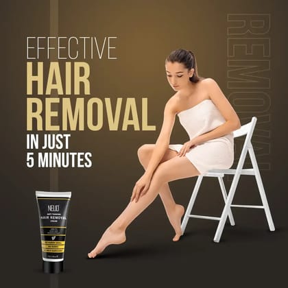 NEUD Anti-Tanning Hair Removal Cream for Arms, Legs, Chest, Back - Twin Pack (50g x 2 Tubes)