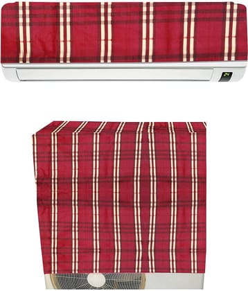 E-Retailer Single PVC Red AC Cover for Split AC