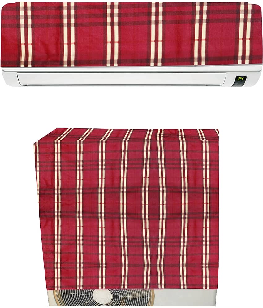 E-Retailer Single PVC Red AC Cover for Split AC