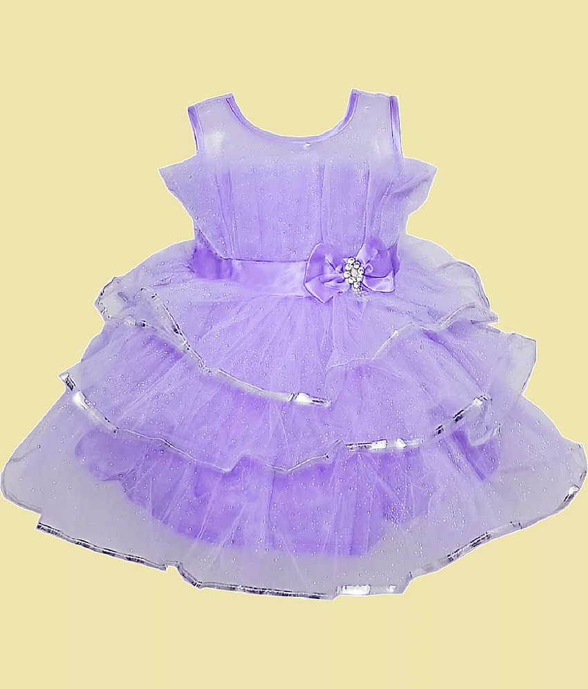 harshvardhanmart.com Pack of 1 Baby Girls Net Frock ( PeachPuff )