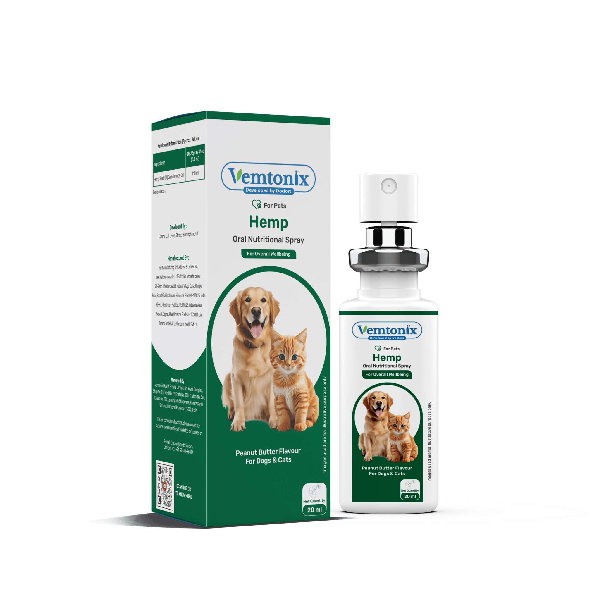 Vemtonix Hemp Seed Oil Nutritional Oral Spray