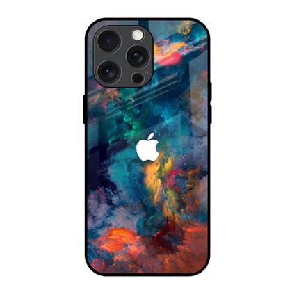 Colored Storm Glass Case for iPhone 15 Pro Max