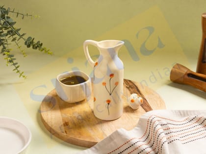 Srjana Handcrafted Ceramic Decanter 1pc