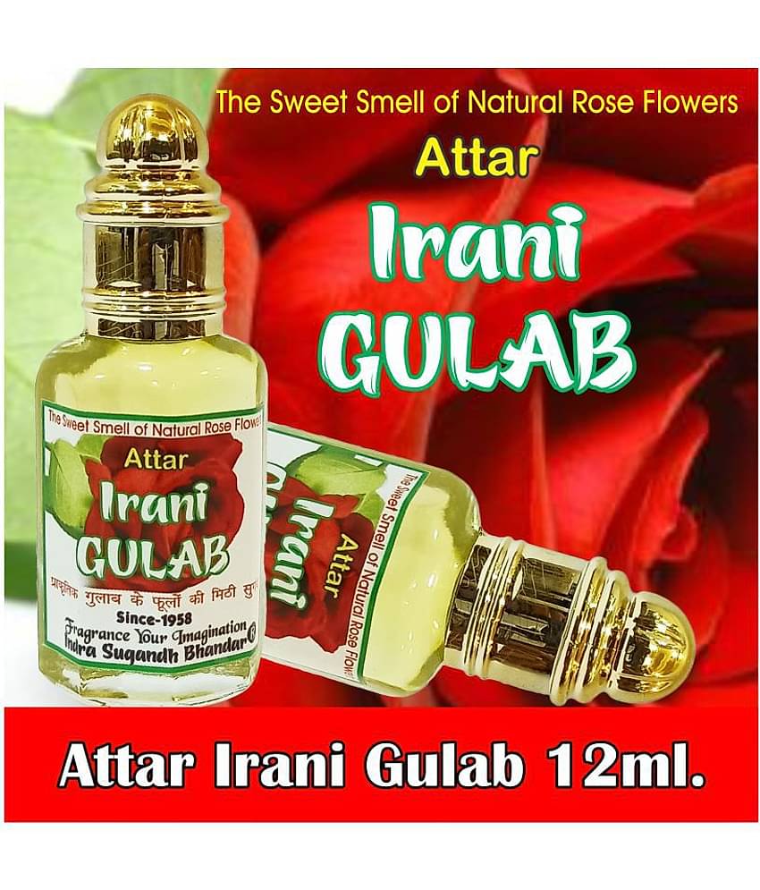 INDRA SUGANDH BHANDAR - Irani Gulab|Rose Attar For Men & Women 12ml Pack Of 1