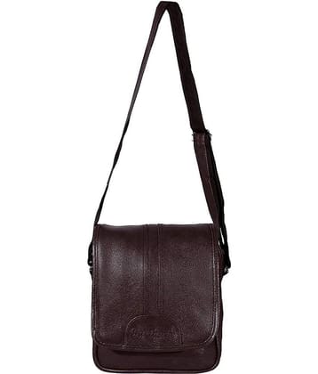 Apnav - Brown Solid Messenger Bag