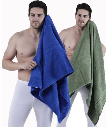 Dollar Cotton Striped 500 -GSM Bath Towel ( Pack of 2 ) - Multicolor