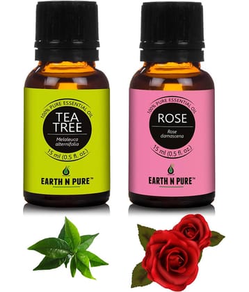 Earth N Pure - Tea Tree Essential Oil 15 mL ( Pack of 2 )