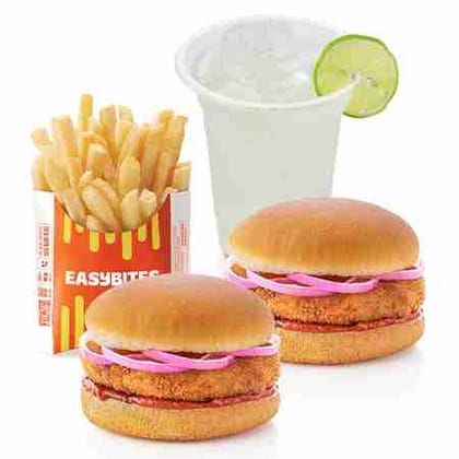 Aloo tikki masti burger large meal