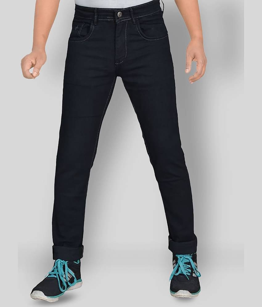 plounge - Black Denim Slim Fit Men's Jeans ( Pack of 1 )