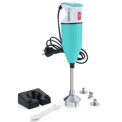 Jenefy Electric Hand Blender Stainless Steel 360W with dual speed & multi attachment Egg Beater blending Coffee Lassi Salad Juice Buttermilk maker Home office pantry canteen kitchen chef use