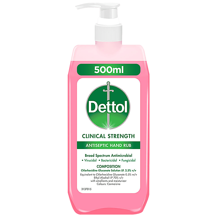 Dettol Clinical Strength Antiseptic Hand Rub, 500 ml