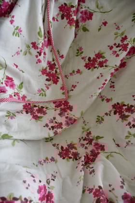Pink Cherry blossom Print Handblock DoharDouble