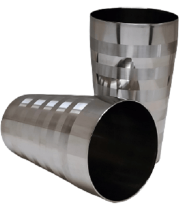 Dynore - 2 Tool Lassi glass Steel Glasses 750 ml ( Pack of 2 )