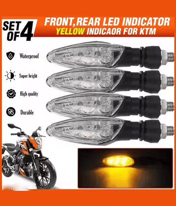 AKSMIT Indicator Light For All Bike Make ( Pack of 4 )