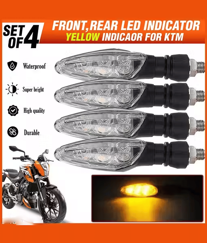 AKSMIT Indicator Light For All Bike Make ( Pack of 4 )