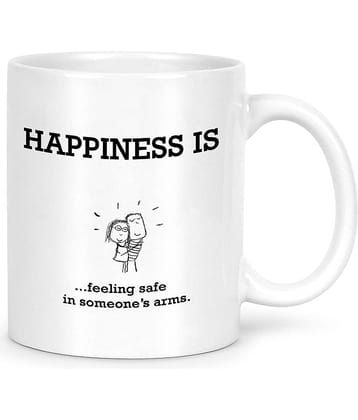 Idream Quote Printed Ceramic Coffee Mug 1 Pcs 330 mL