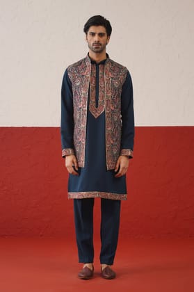 Vyom Jacket Kurta Set-XS/34