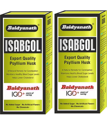 Baidyanath Isabgol, Natural Psyllium Husk for Constipation & Digestion 100gm (Pack of 2)