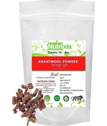 Nutrixia Food Anantmool Powder Hemidesmus Indicus Powder 100 Gm Pack of 1