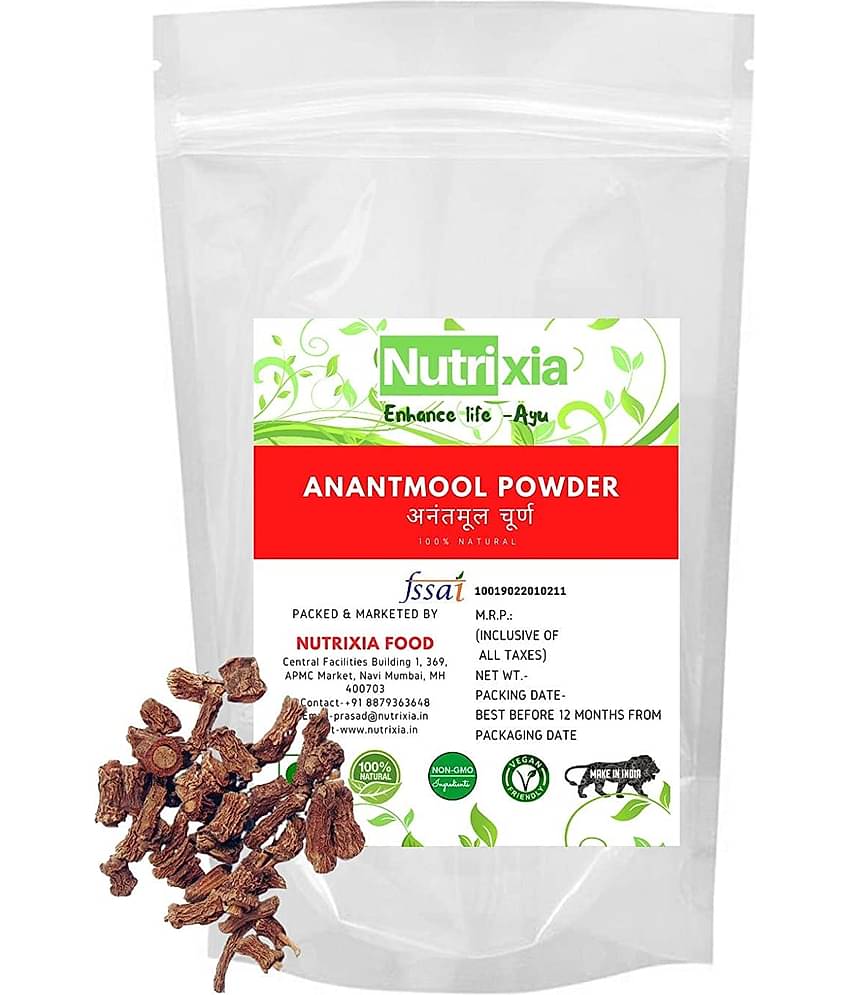 Nutrixia Food Anantmool Powder Hemidesmus Indicus Powder 100 Gm Pack of 1